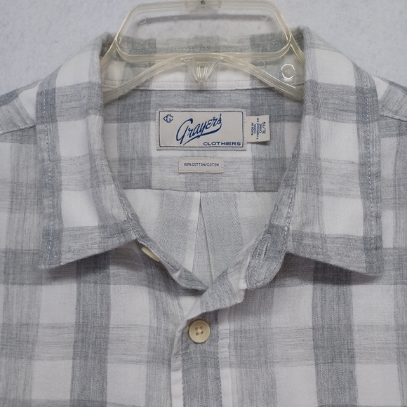 Grayers Long Sleeve Button Up Check plaid Shirt Men's Sz XL . - Picture 4 of 8